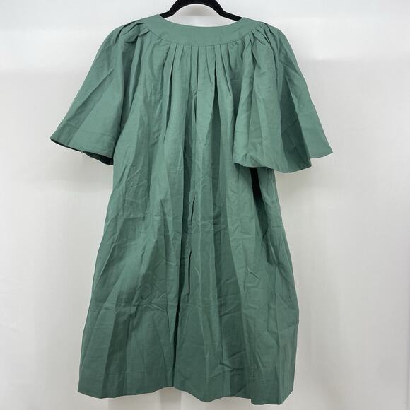 TUCKERNUCK Pomander Place Size M Celadon Finley Flutter‎ Sleeve Dress Green - Picture 8 of 8